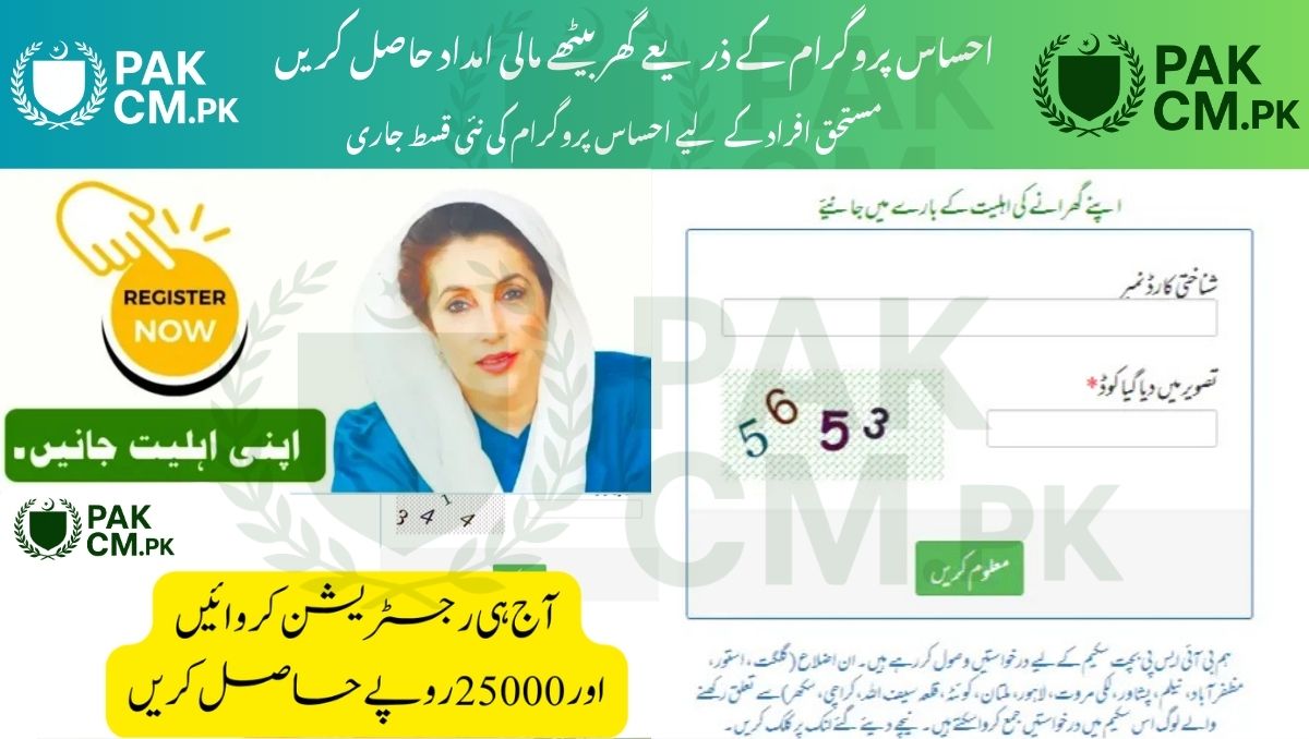 Read more about the article 8171 Ehsaas Program 2025 – How to Apply Online for Monthly Cash Support