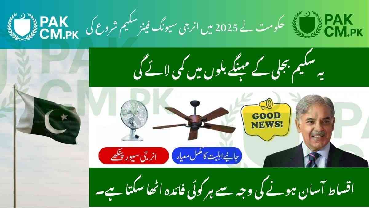 You are currently viewing Energy Saving Fans Scheme 2025 – Interest-Free Installments via Electricity Bill