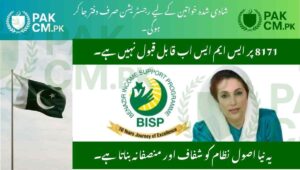 Read more about the article Married Women Must Visit Office – BISP 8171 SMS Not Accepted